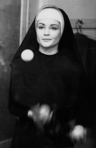 Judy as juggling nun at the Electric Circus, New York 1967